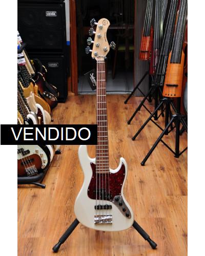 Sadowsky MetroExpress 21 Fret Hybrid PJ Morado 5 Vintage White High Polish